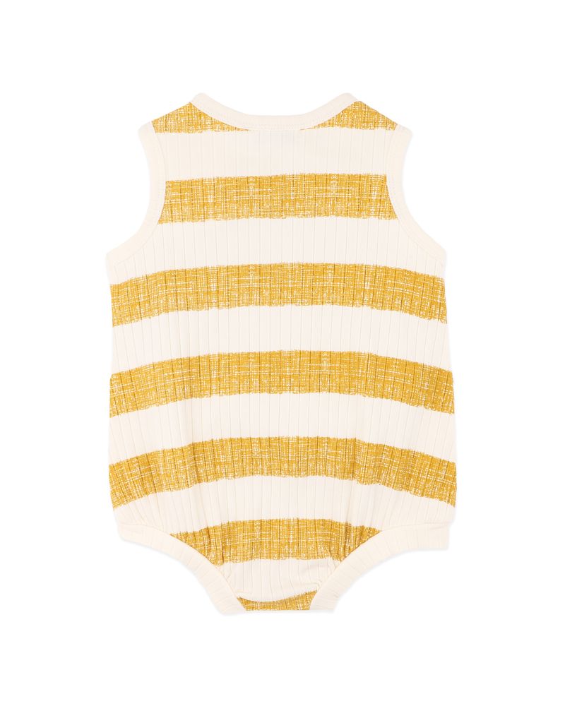 Sway Stripe Wide Rib Bodysuit - Mustard Stripe