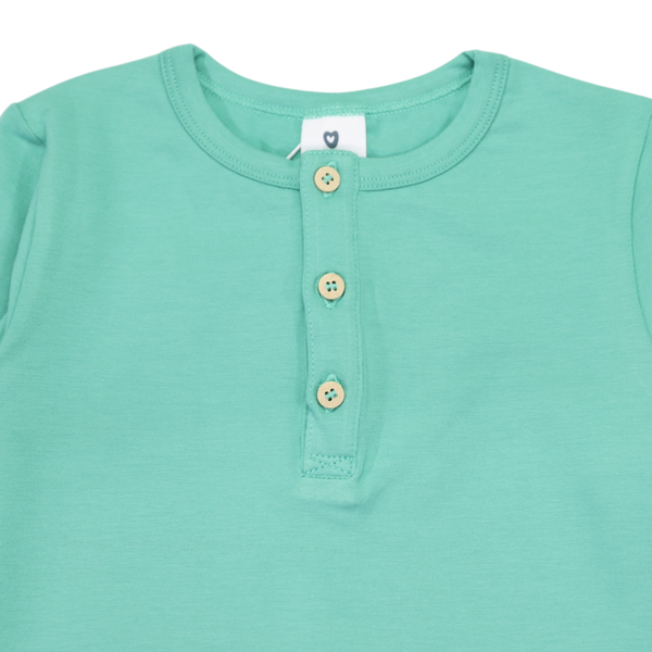 Essential Henley Tee - Green