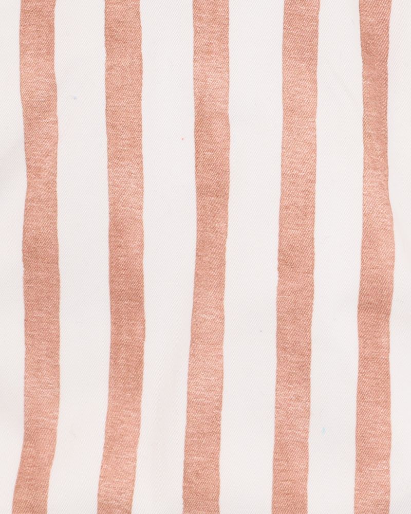 Max 2Pce Bodysuit Set - Caramel Stripe