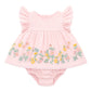 Pia Emb. Overlay Bodysuit - Petal Pink