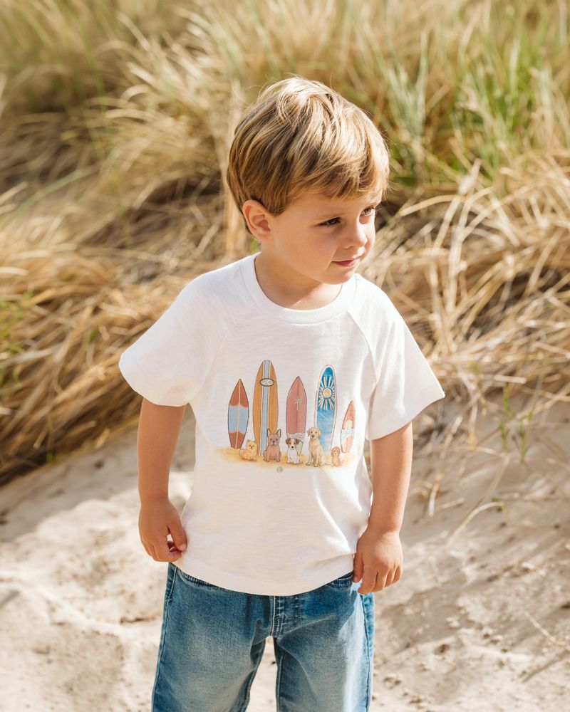 Max Surfer Dogs Tee - Cloud