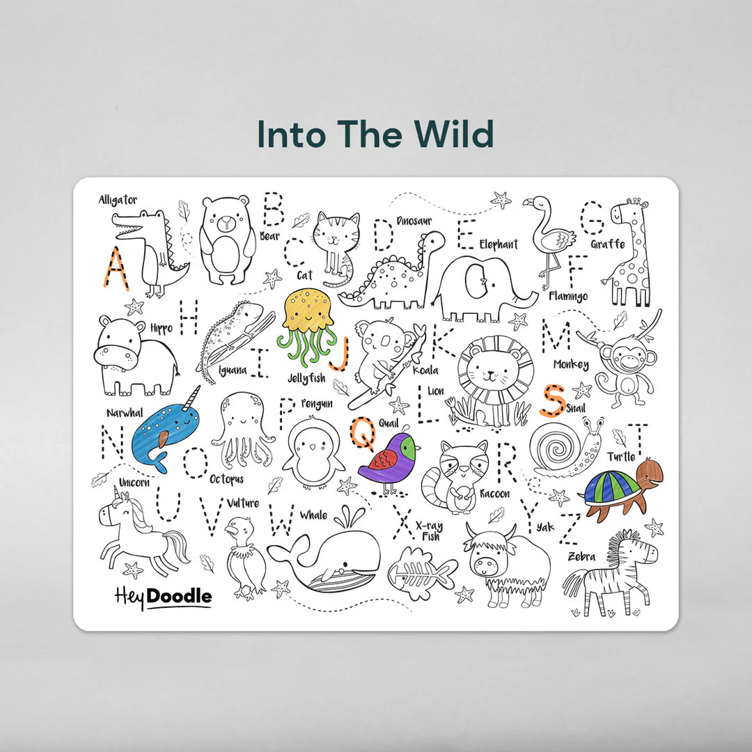 Into The Wild Classic Colouring & Doodle Mat
