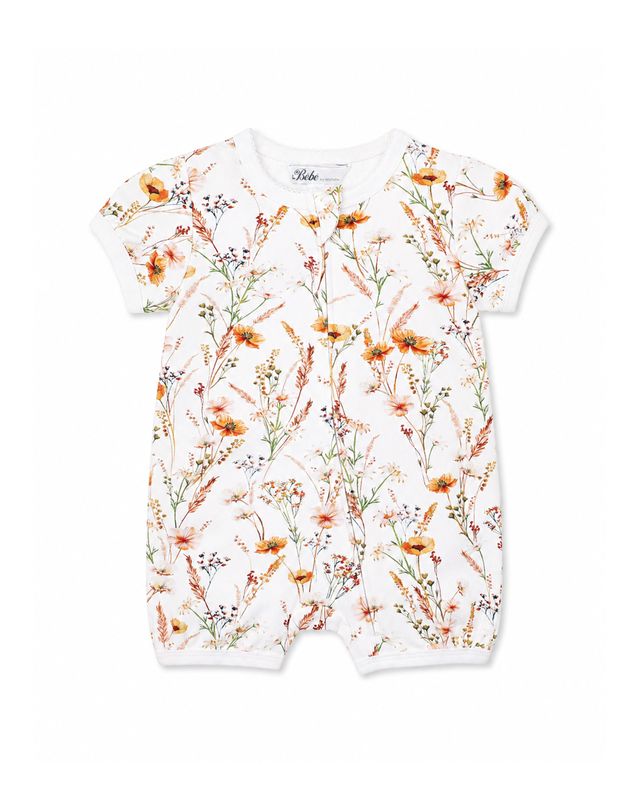 Taylor Floral S/S Zip Romper