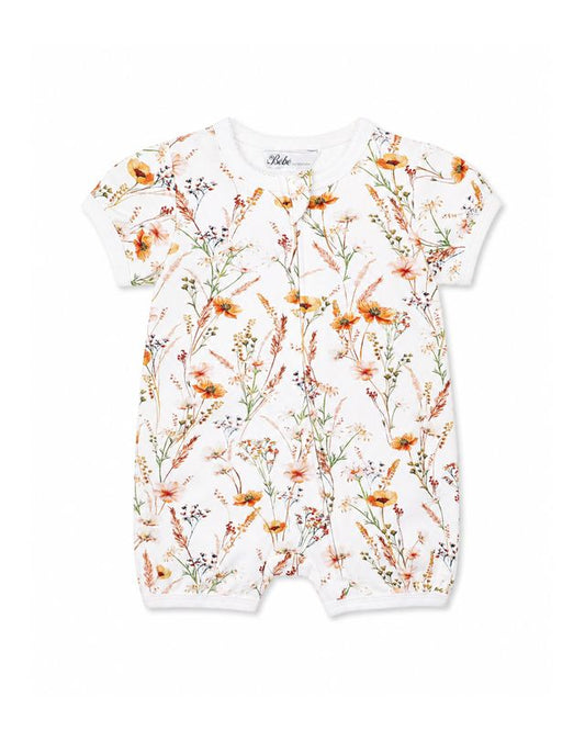 Taylor Floral S/S Zip Romper