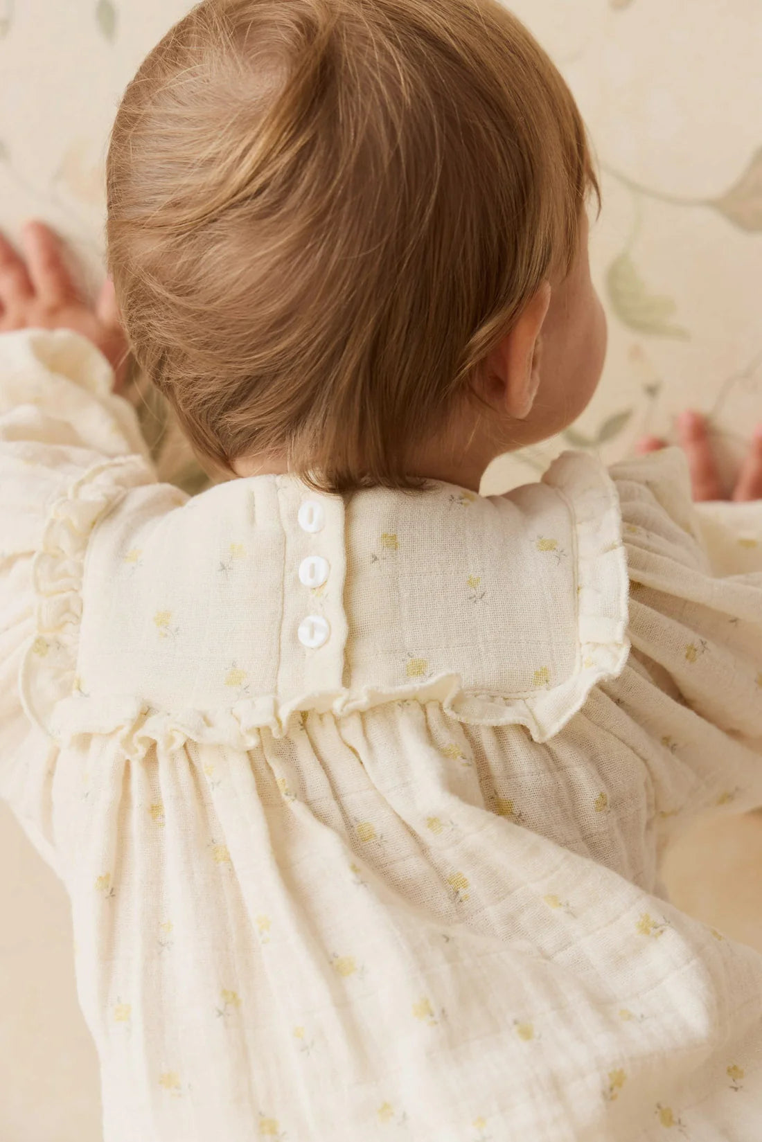 Organic Cotton Muslin Francis Playsuit - Vintage Ditsy
