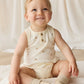 Organic Cotton Archie Playsuit - Forest Night Acorns