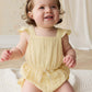 Organic Cotton Muslin Luciana Playsuit - Sunshine