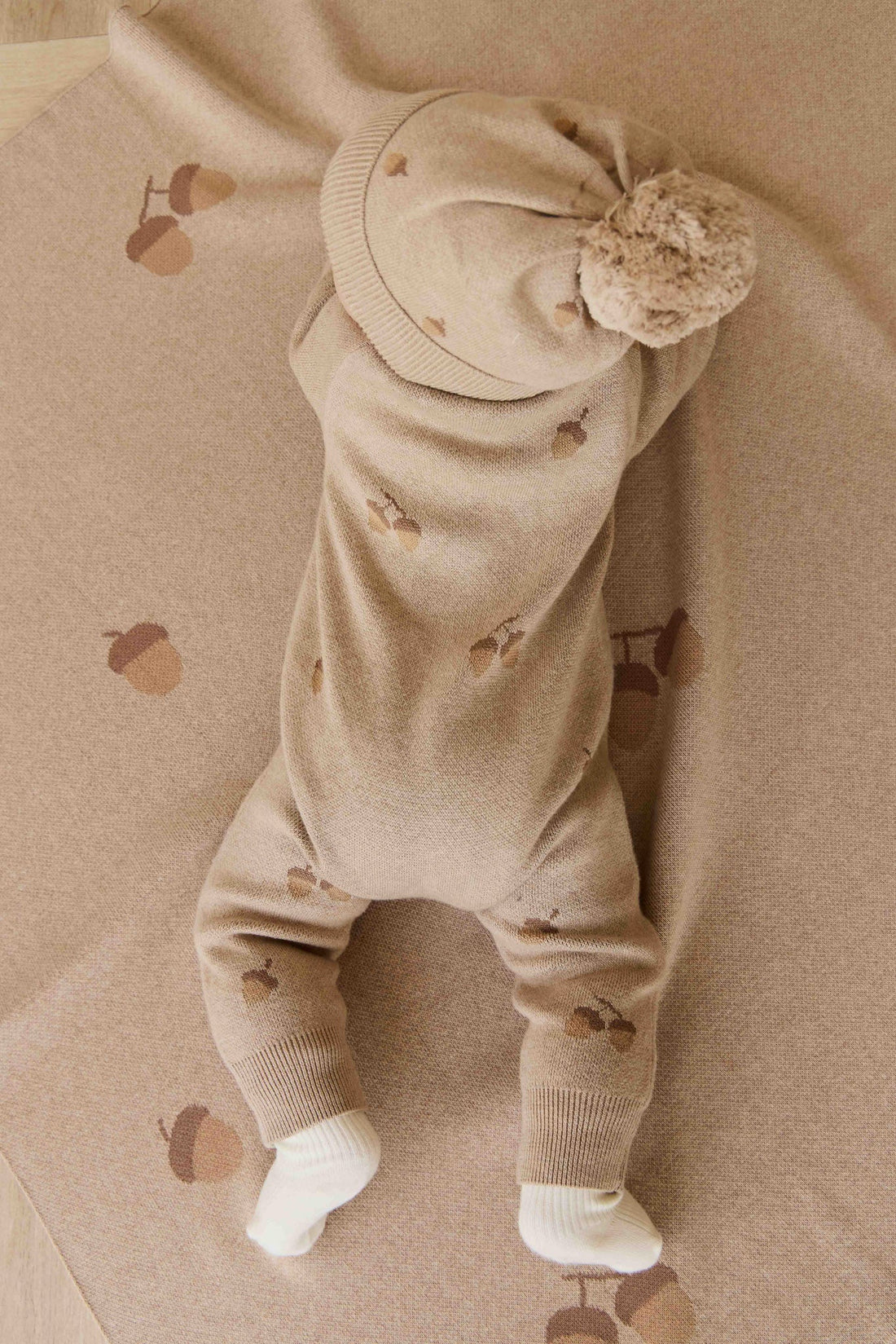Easton Beanie - Forest Acorn Cashew Marle 0-6Mths