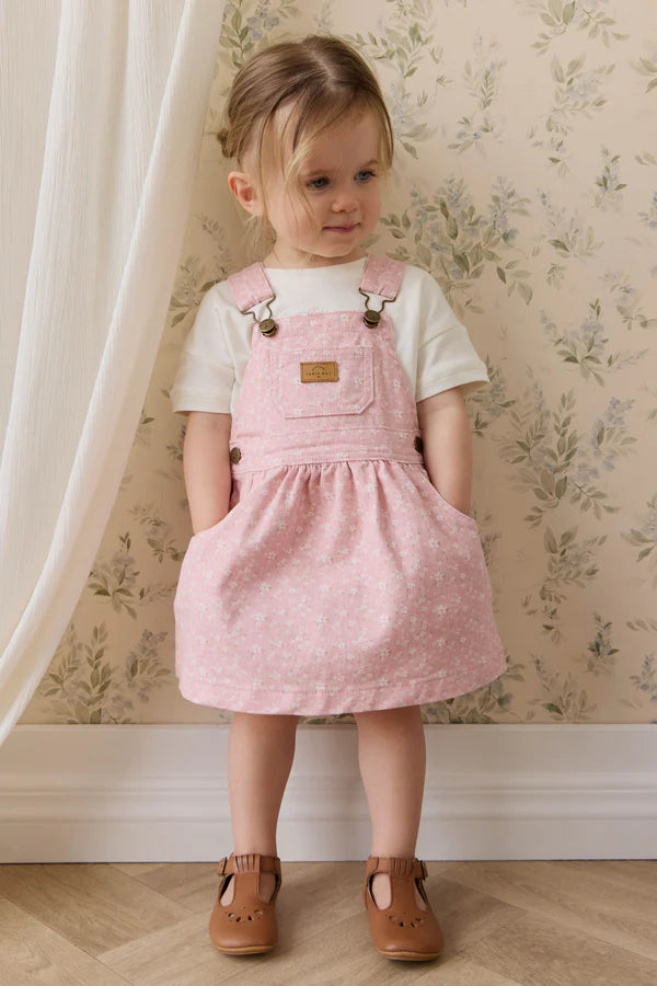Norah Overall Dress - Paula Powder