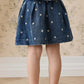 Etta Skirt - Josie Floral Denim