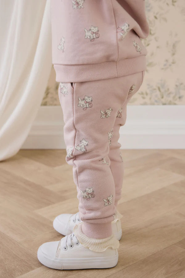 Morgan Track Pant - Bow Kitties Mauve