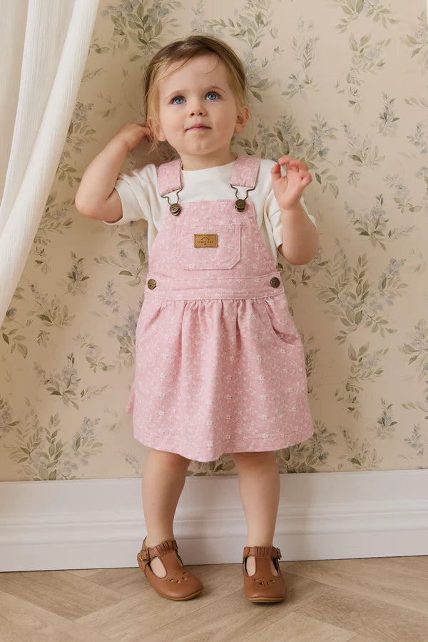 Norah Overall Dress - Paula Powder