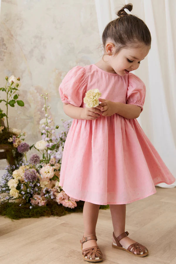 Frannie Dress - Swiss Pink