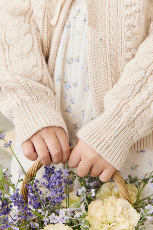 Josephine Cardigan - Light Oatmeal Marle