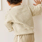 Peyton Sweatshirt - Slim Stripe Sandy Brown/Cloud