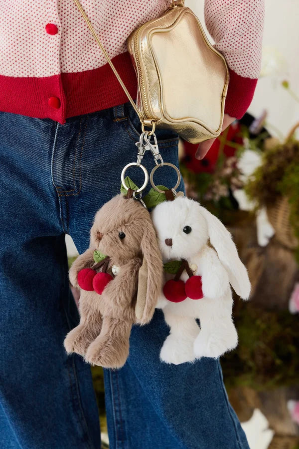 Cherry Penelope Keyring - Walnut