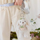 Peaches Penelope Keyring - Ivory