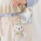 Peaches Penelope Keyring - Ivory