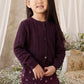 Maxine Knitted Cardigan - Blackcurrant