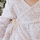 Clemence Wrap Top - Posy Milk