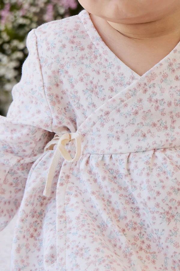 Clemence Wrap Top - Posy Milk