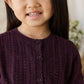 Maxine Knitted Cardigan - Blackcurrant