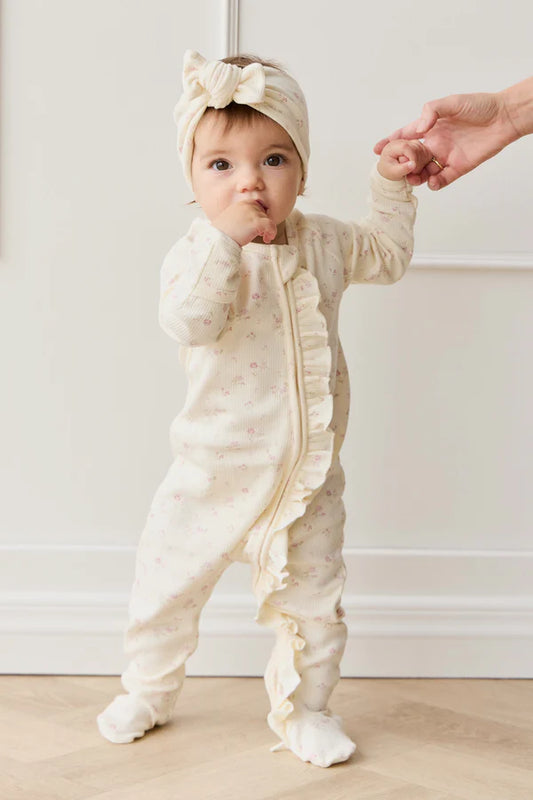 Fine Rib Melanie Onepiece - Caroline Egret