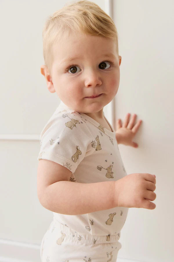 Hudson S/Sleeve Bodysuit - Lapin Jardin