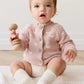 Anna Cardigan - Petite Heart Rose Smoke