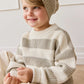 Johan Stripe Jumper - Cloud/Raindance