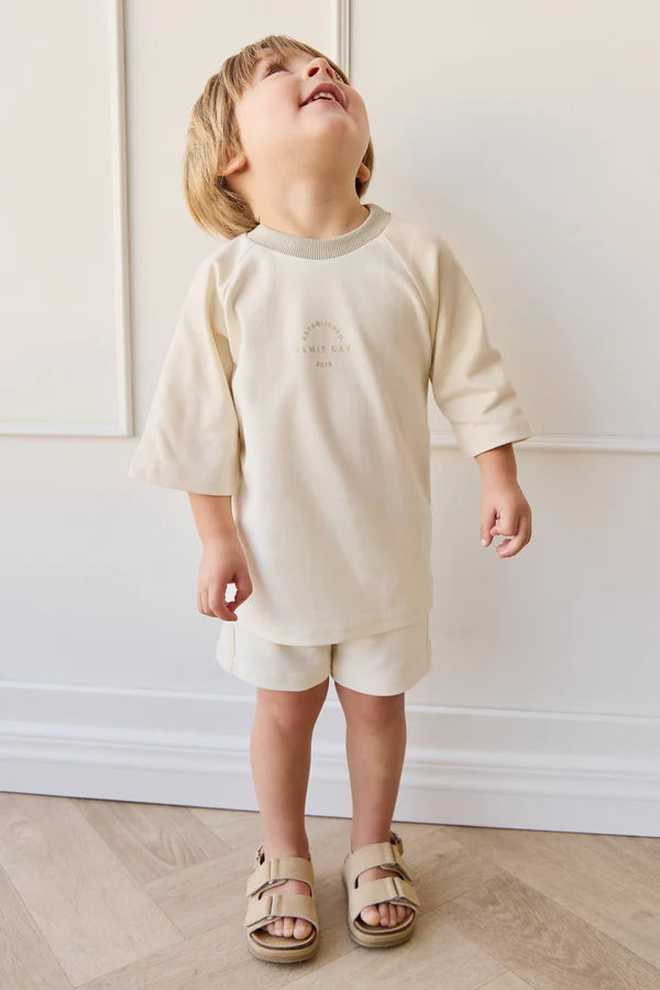 Pima Cotton Emmett Short - Cloud/Oat