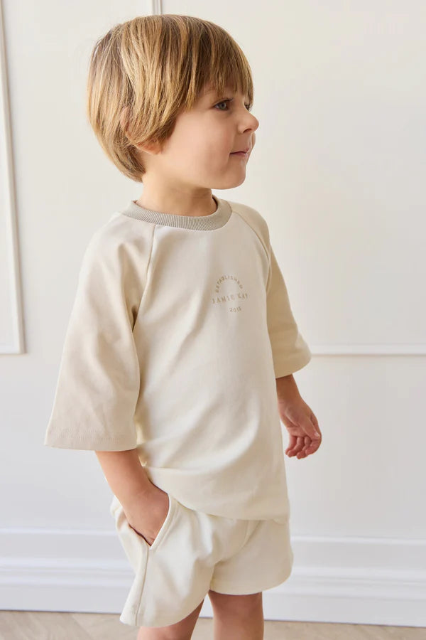 Pima Cotton Dax Tee - Cloud/Oat