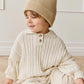 Leon Knitted Beanie - Hay 0-2Yrs