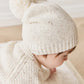 Ethan Knitted Beanie - Oatmeal Hay Fleck 0-2Yrs