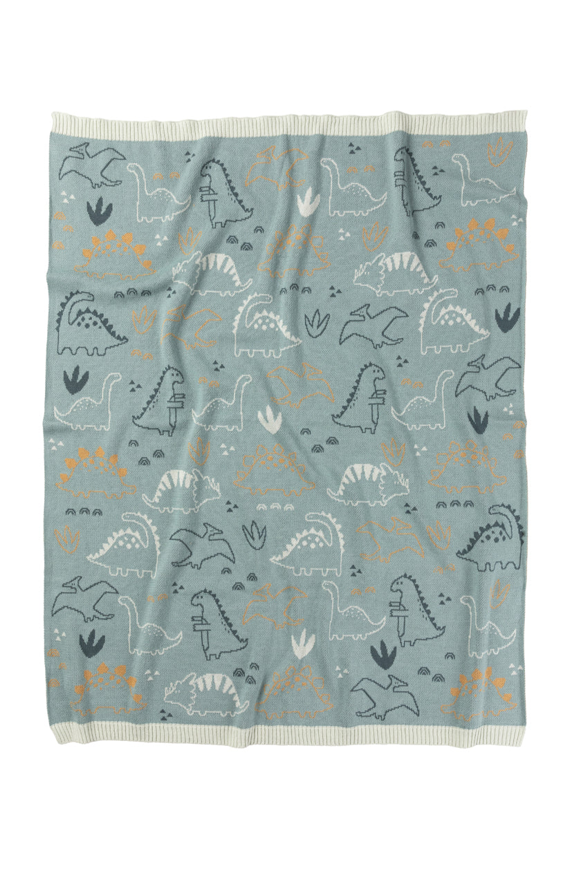 Cotton Baby Blanket - Jurassic