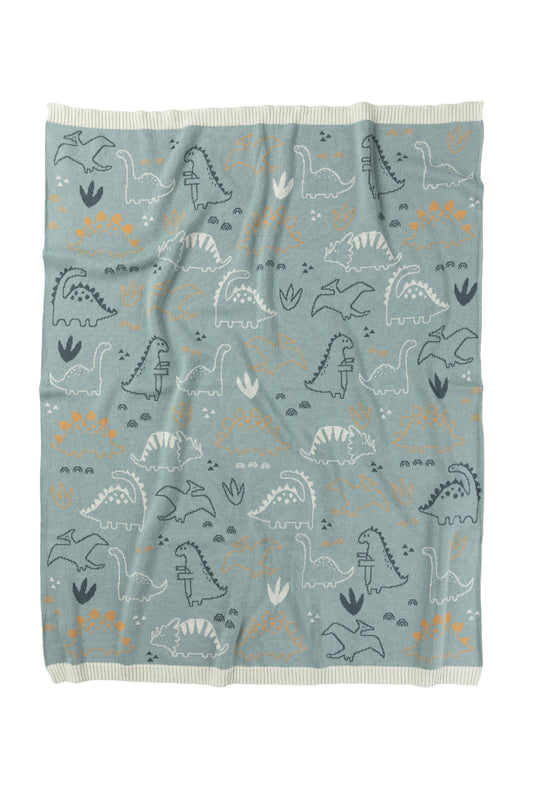 Cotton Baby Blanket - Jurassic