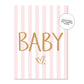 Card - Baby Stripes - Pink