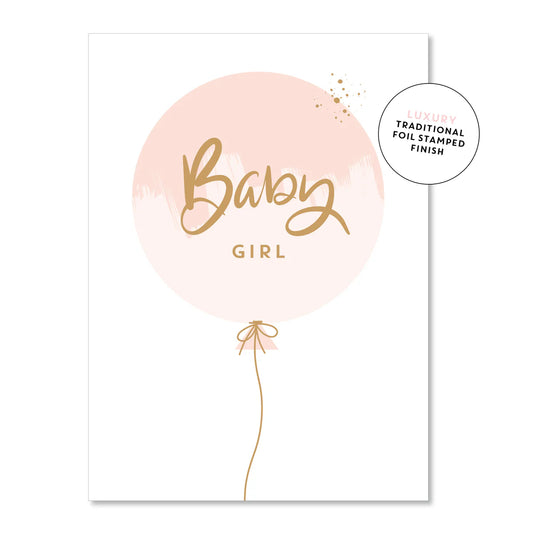 Card - Baby Balloon Pink