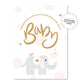 Card - Baby Elephant Pink