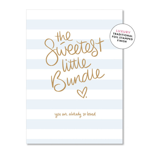 Card - The Sweetest Little Bundle Blue