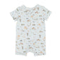 Ecocosy S/S Zipsuit - Farm Print