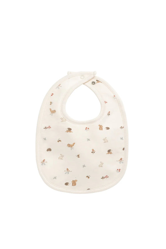 Organic Cotton Bib - Forest Gathering