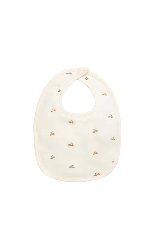 Organic Cotton Bib - Forest Night Acorns