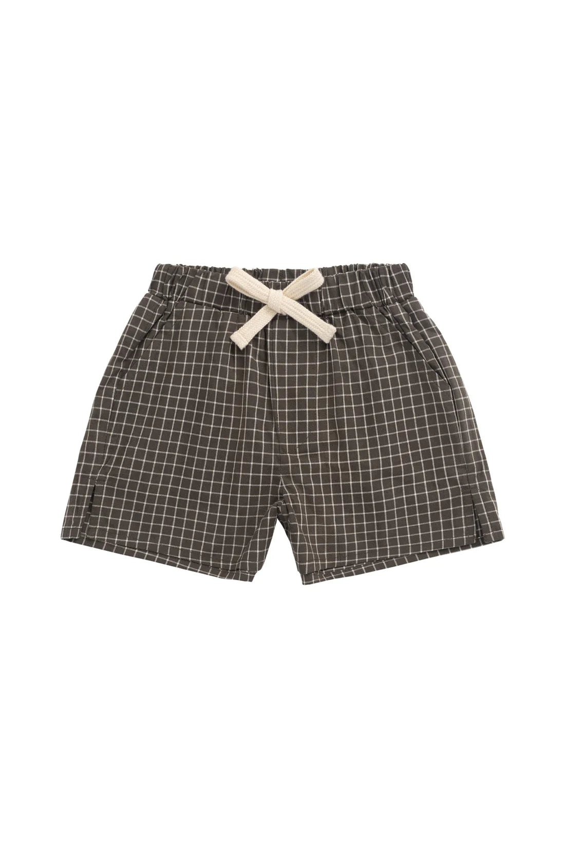 Silas Shorts - Coffee Grid