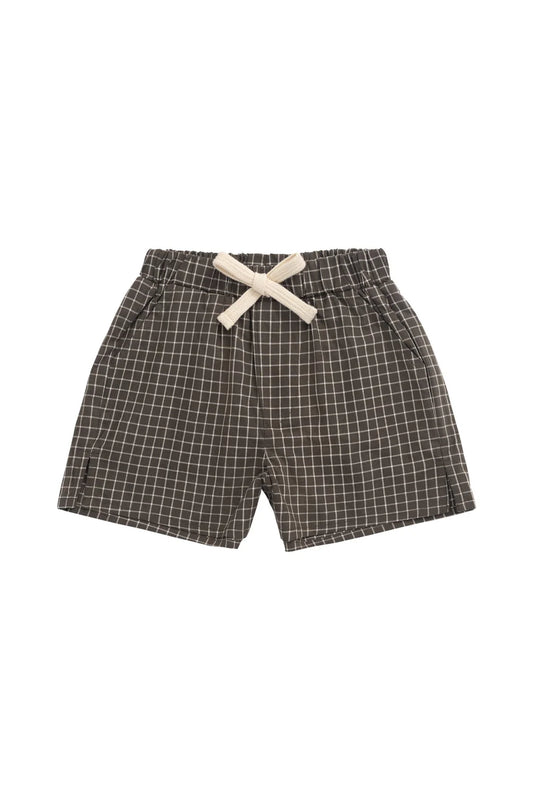 Silas Shorts - Coffee Grid