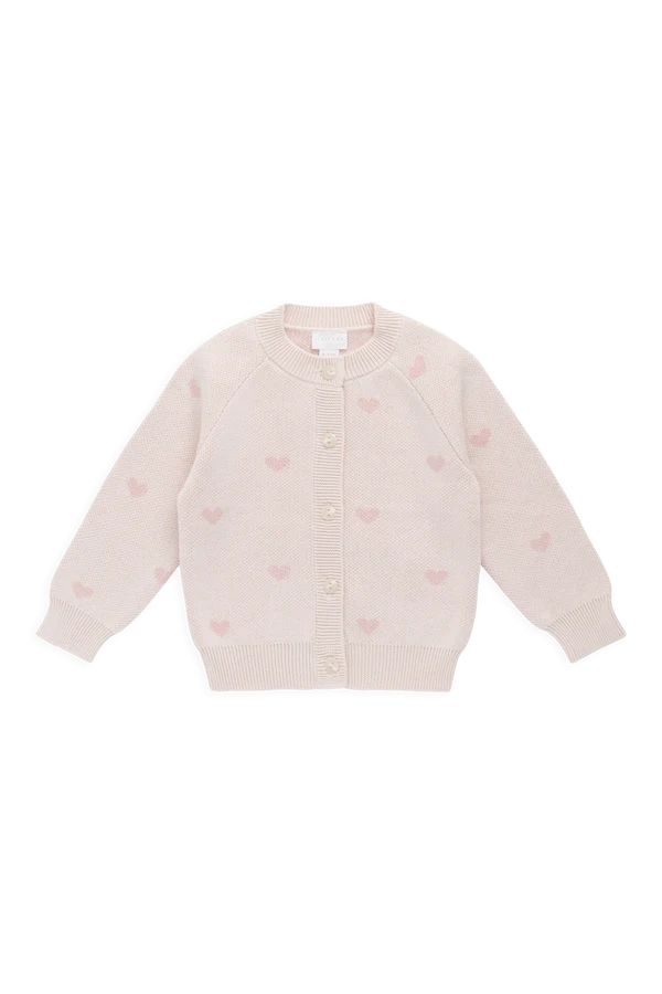 Kate Cardigan - Kate Heart Jacquard
