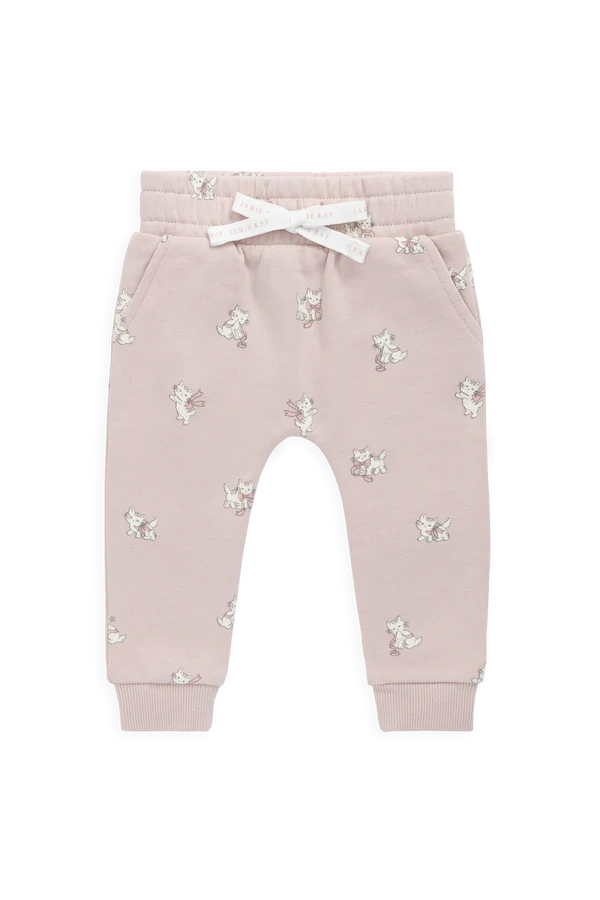 Morgan Track Pant - Bow Kitties Mauve