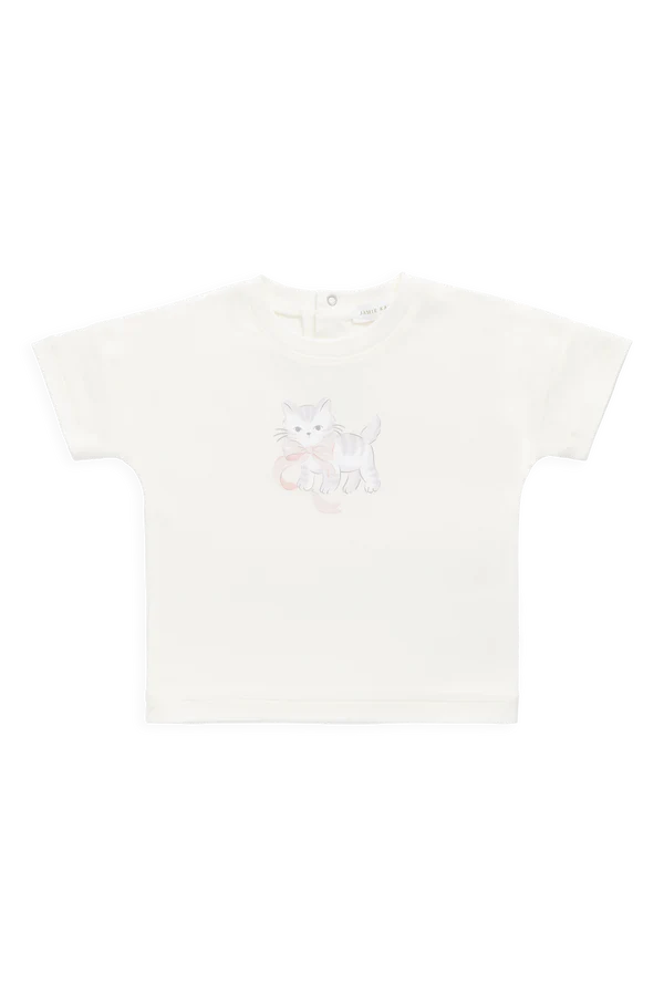 Mimi Top - Parchment Bow Kitty