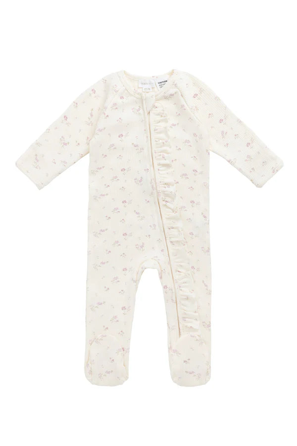 Fine Rib Melanie Onepiece - Caroline Egret