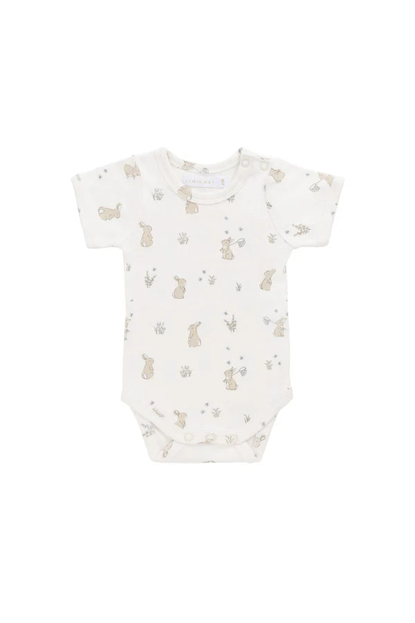 Hudson S/Sleeve Bodysuit - Lapin Jardin